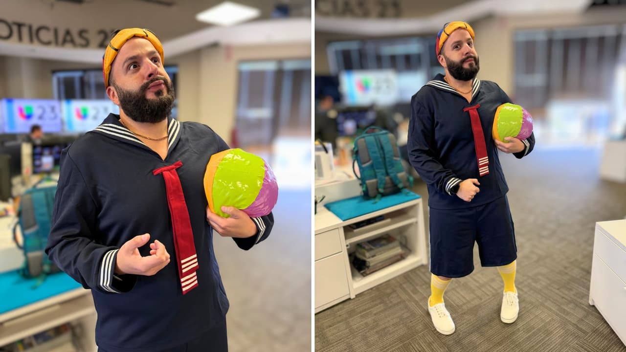 <b>Christian Thomas es de los más compañeros de todos: </b>produce los noticieros cada domingo y apoya a Marysol en la Mesa de Asignaciones.
<br>Esta vez cambió el control del estudio
<b> por los cachetes más famosos de la televisión.</b> ¡Le dio vida al querido Quico!
<br>Y sí… fue el más cachetón de la redacción, digo, de la vecindad 😄🎈