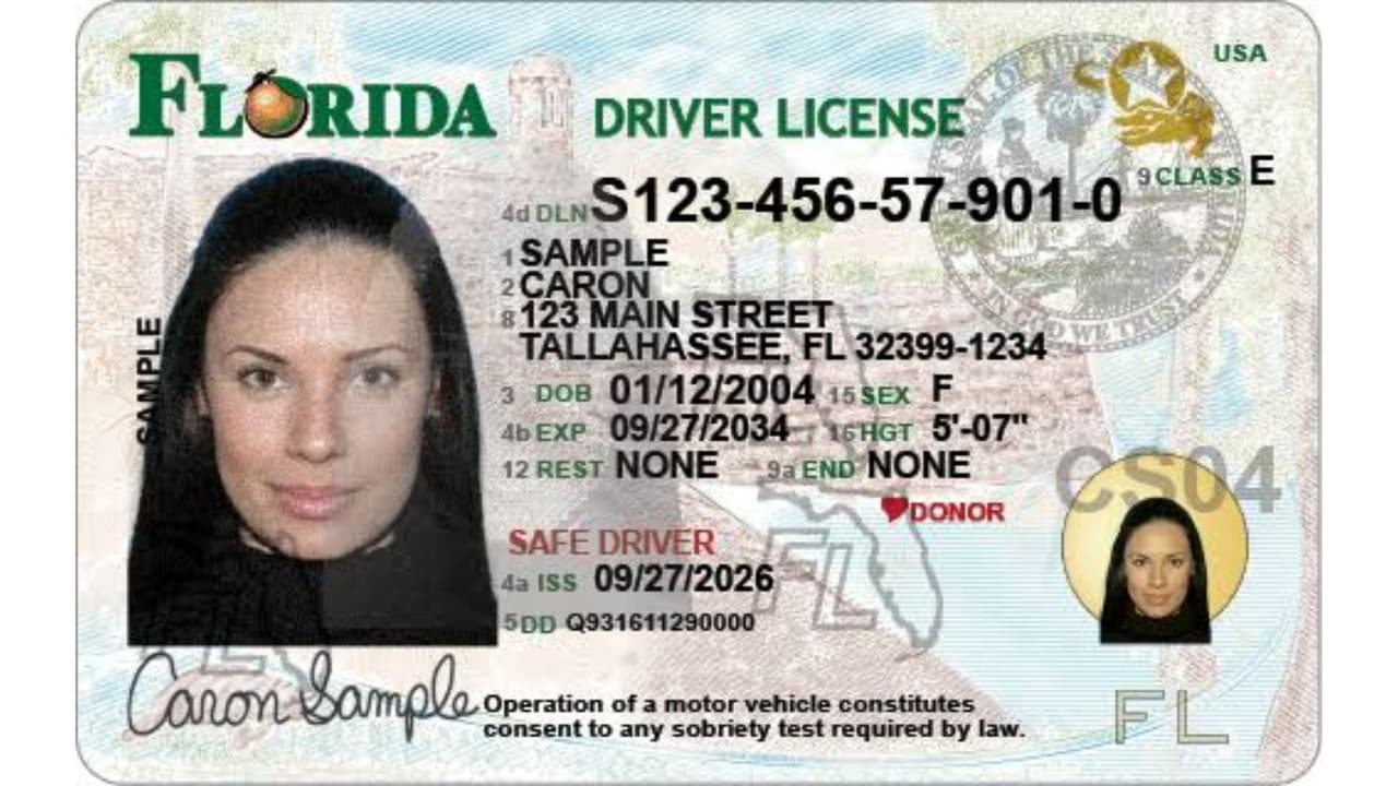 El nuevo documento incorpora símbolos de Florida y nuevas medidas de seguridad contra falsificaciones.