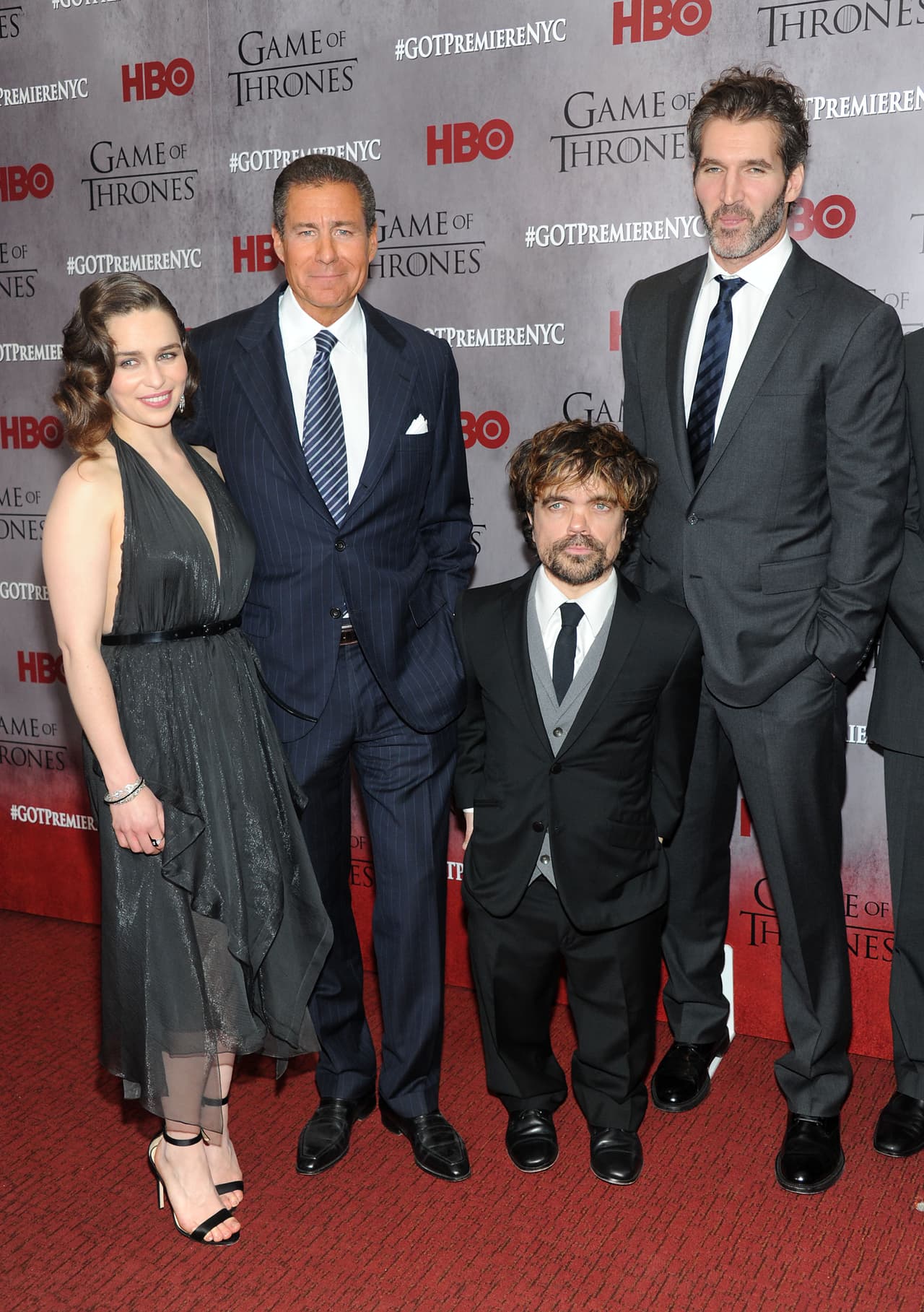 En la alfombra roja de 'Game of Thrones'.