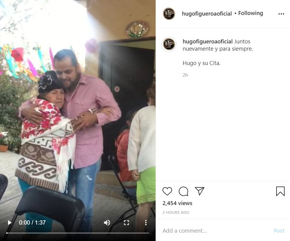 Una hora más tarde se publicó un video donde ambos bailan:
<b>"Juntos nuevamente y para siempre Hugo y su Cita"</b>, es el texto que acompaña al clip.
<br>