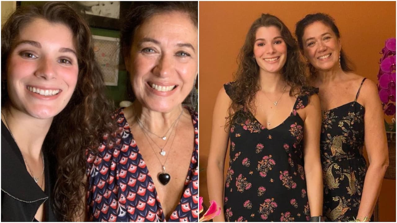 Lilia Cabral e Giulia são bem unidas: mãe e filha são confidentes e trabalham juntas
