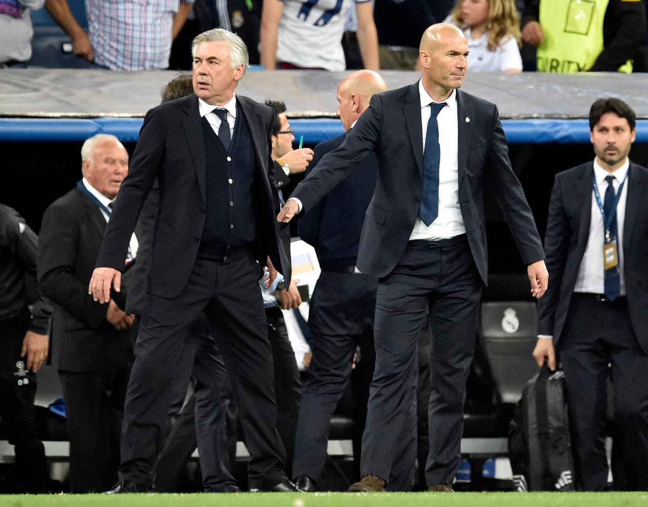 El primer gran reto del 2017 para Zidane fue enfrentar a su maestro, el italiano Carlo Ancelotti, de quien fue asistente en el título de Champions League en 2014. Sin embargo, Real Madrid se impuso sobre Bayern Munich.