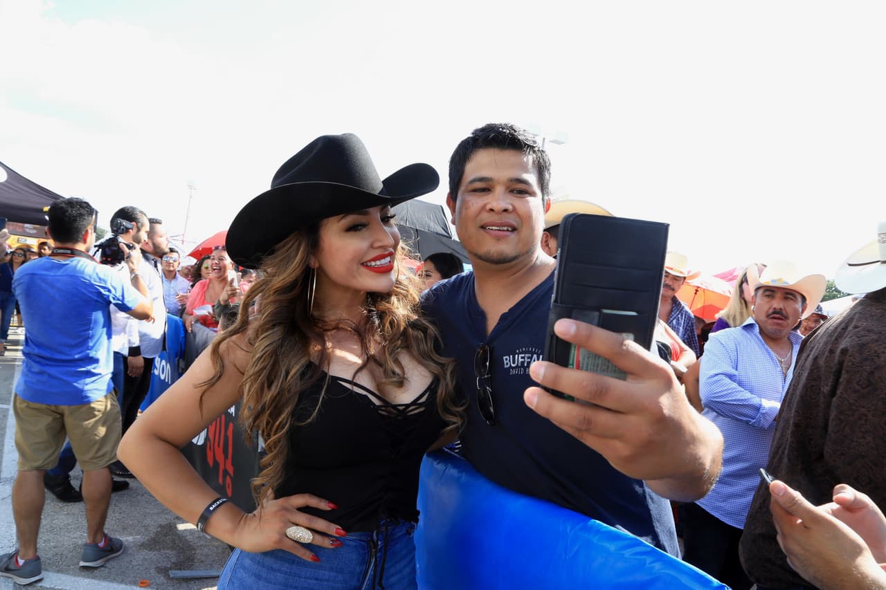 Las 'selfies' no podían faltar.