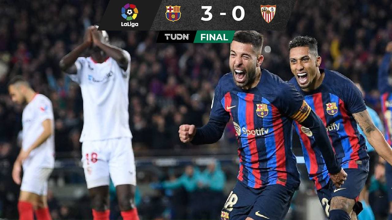 Barcelona supera al Sevilla y es más líder que nunca de LaLiga