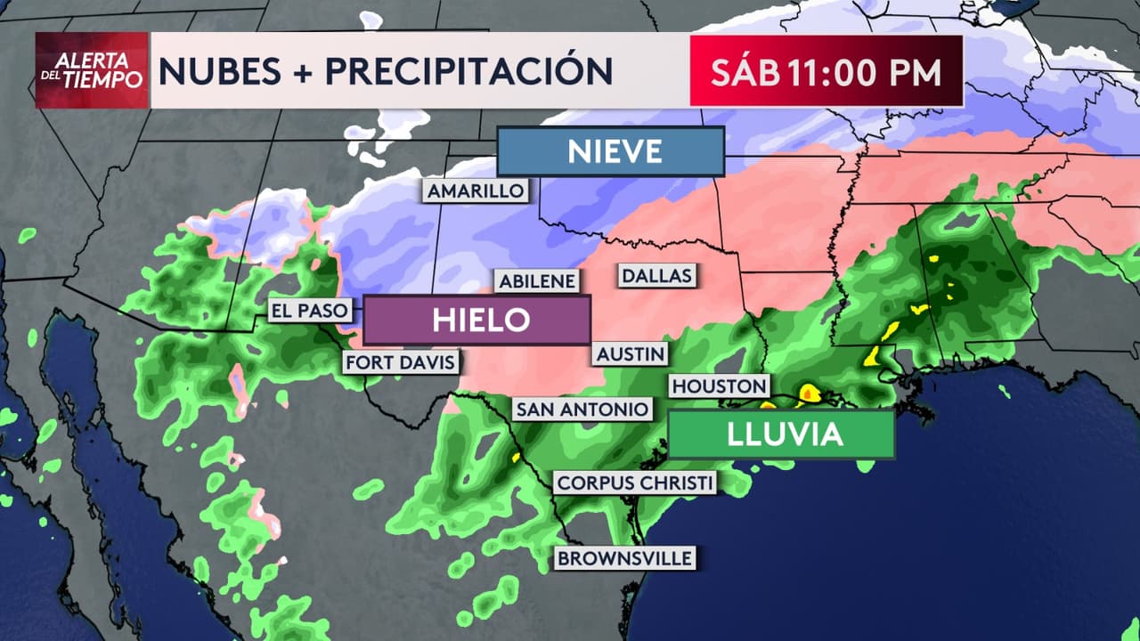 🚧 Las condiciones más peligrosas se esperan sábado por la tarde y noche, cuando las temperaturas caigan a congelación y puentes y carreteras puedan congelarse rápidamente.