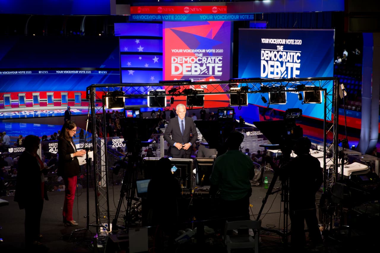 Desde este punto estarán transmitiendo los presentadores de Univisión durante el debate. El evento será moderado por George Stephanopoulos , David Muir y Linsey Davis de ABC; y Jorge Ramos de Univision.