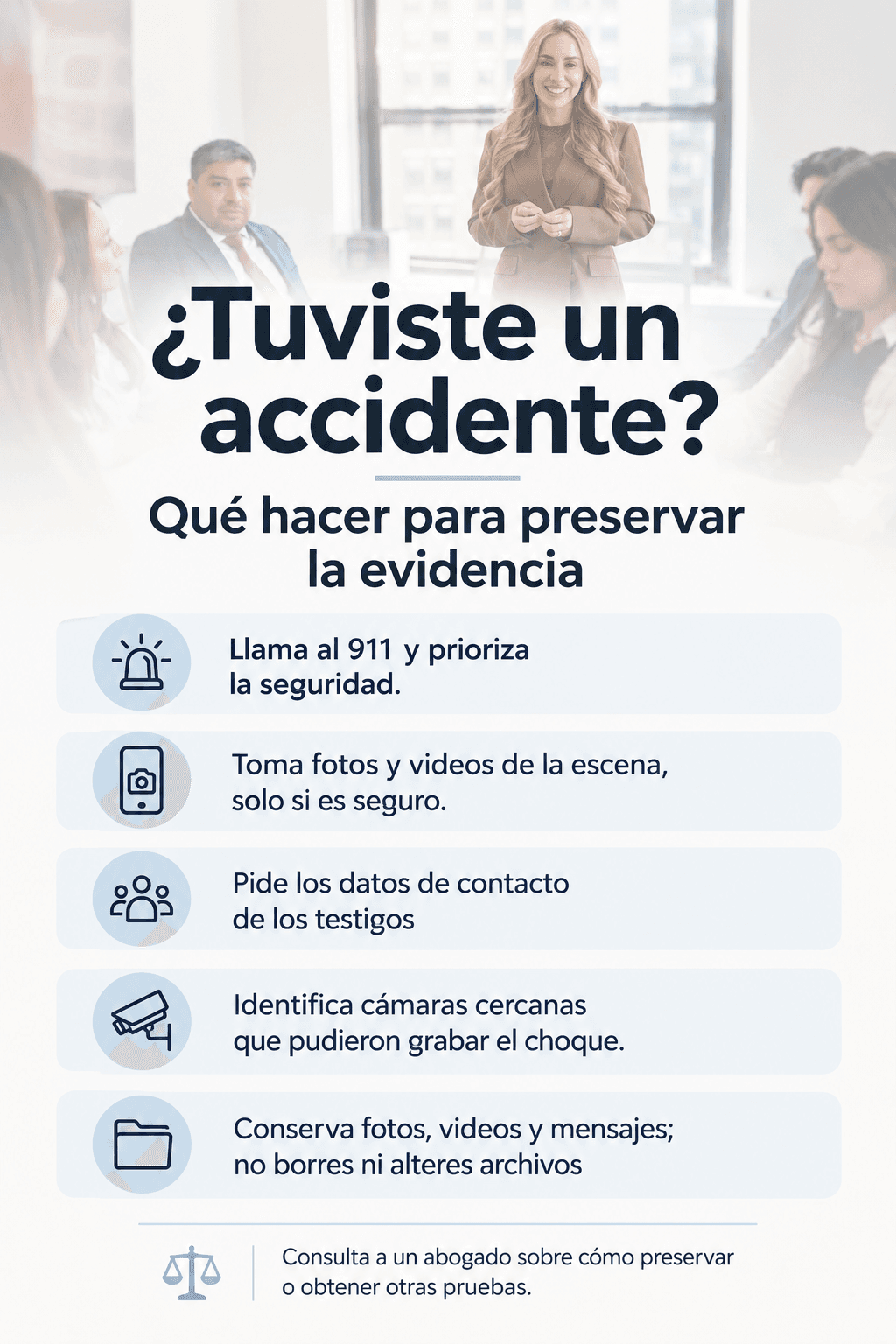 Una abogada explica por qué preservar la evidencia digital puede ser importante después de un choque en Florida.
