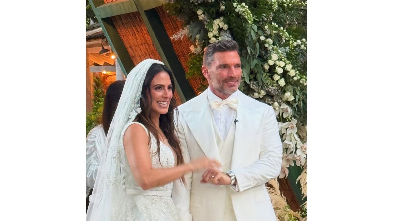 Los famosos se casaron a dos años de comprometerse.