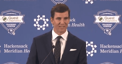 Eli Manning se retiró oficialmente de la NFL