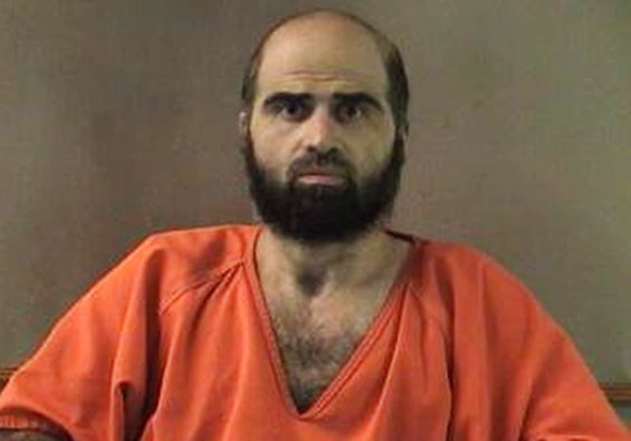 Esta foto sin fecha, proporcionada por el Departamento del Sheriff del Condado de Bell, muestra al expsiquiatra del Ejército, el Mayor Nidal Hasan.