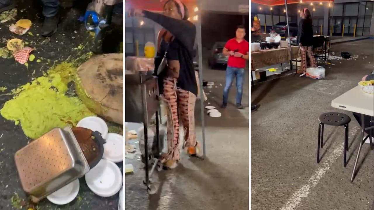 Captan en video otro ataque a vendedores ambulantes latinos: ahora contra un puesto de tacos en Oakland