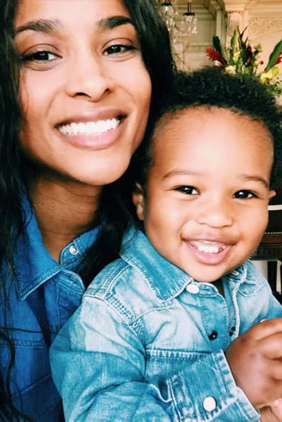 La hermosa Ciara llamó a su hijo Future Zahir, cuyo significado del segundo nombre en árabe es "ayudante" o "asistente".