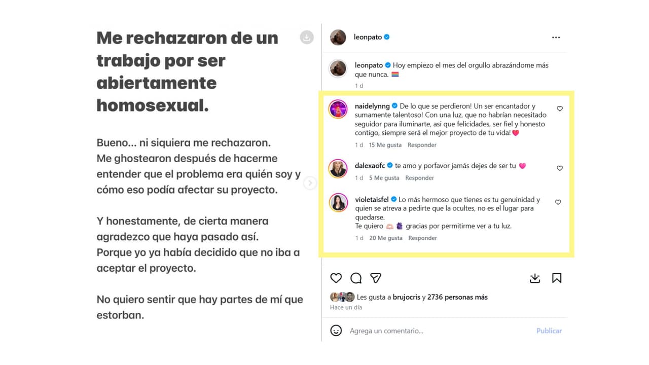 Leonardo Bono recibió el apoyo de varios famosos.
