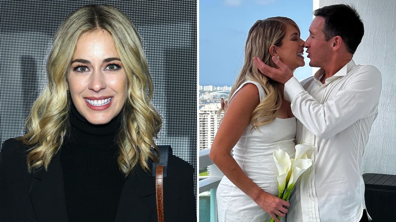 Carmen Aub se casa en la recta final de su embarazo: las fotos de su inesperada boda