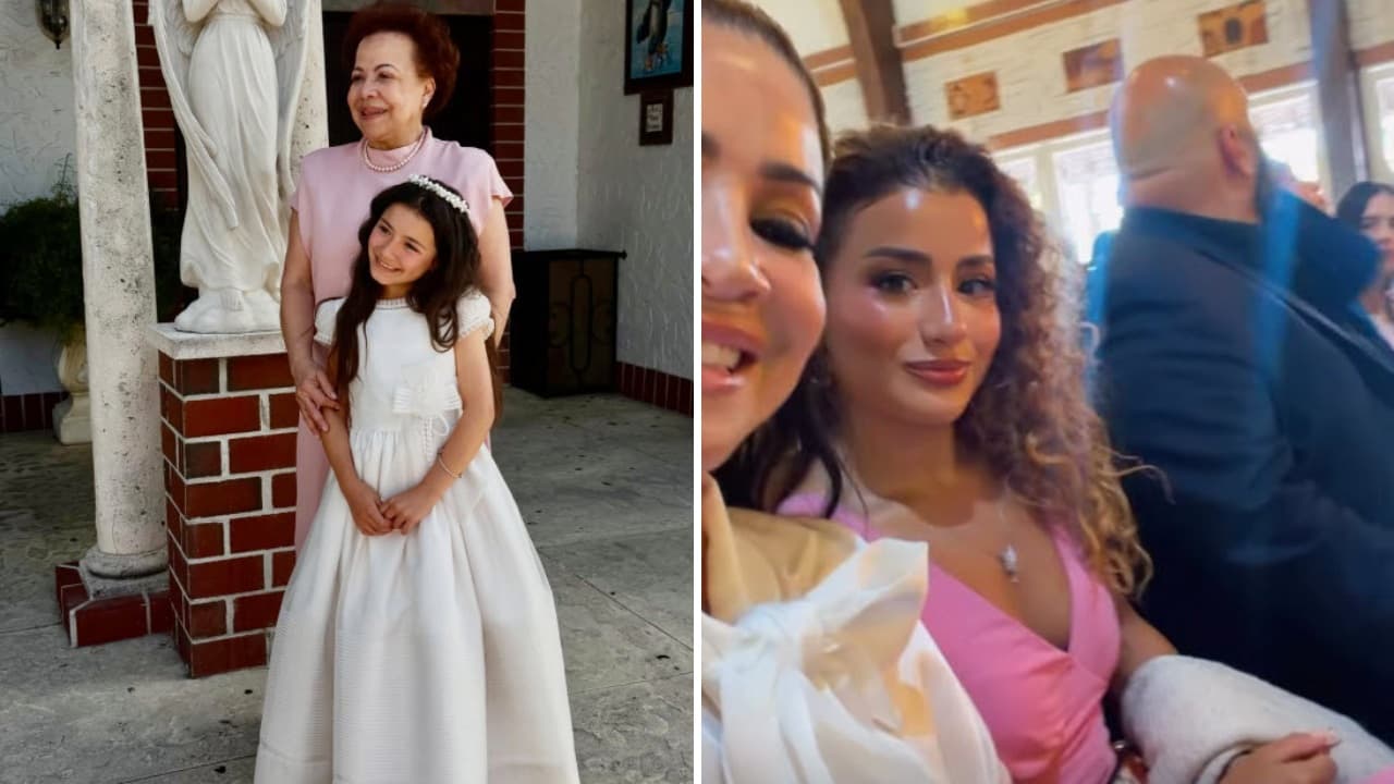 Amalia Victoria y su abuela; Carolina y su hija mayor Bárbara Camila.