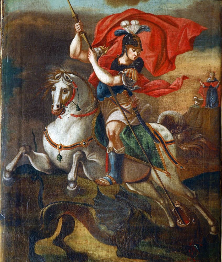 Esta labor inspiró a Jorge a revelarle al resto del ejército romano que en realidad era cristiano. Fungía como capitán de la guardia del palacio, para el emperador Diocleciano, quien llevaba tiempo eliminando todo el cristianismo de oriente y persiguiendo cristianos y, por supuesto, no le cayó en gracia.