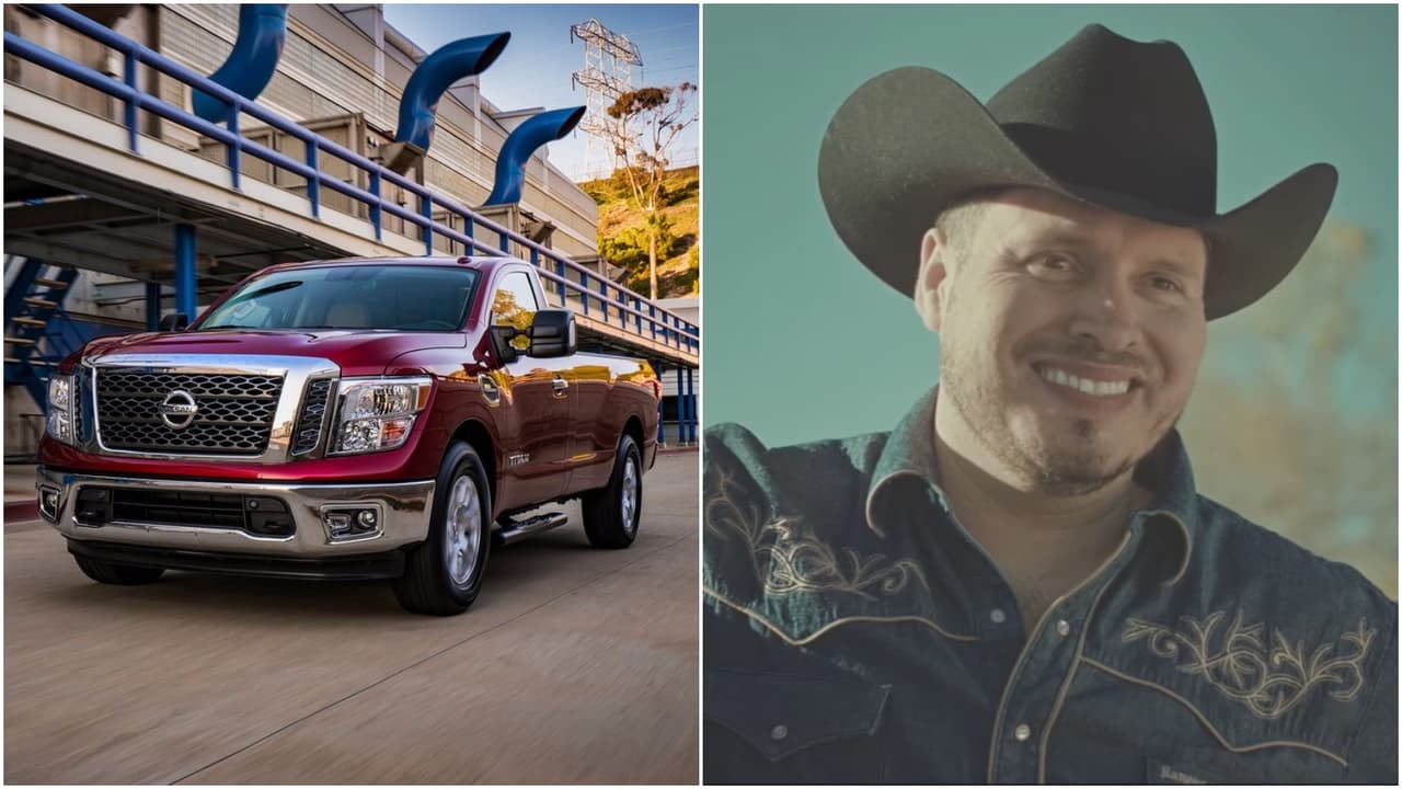 <b><a href="https://youtu.be/4dgweIzztI0" target="_blank">Es Tuyo mi Amor</a> – Banda MS: Una camioneta <i>full size</i> totalmente nueva como la Nissan Titán</b>
<br>Esta canción de enamoramiento total refleja el encantamiento que sentimos cuando vemos un modelo de troca totalmente nuevo y en este momento no hay troca más nueva que la
<a href="http://www.univision.com/noticias/a-bordo/nissan-titan-xd-2016-prueba-a-bordo-full-video" target="_blank">Titan de Nissan</a> que llegó al mercado en 2016. La línea “es que eres tan bonita por eso te quiero cada día más” coincide con lo que mucho de sus compradores dicen de la nueva pickup grade de Nissan.