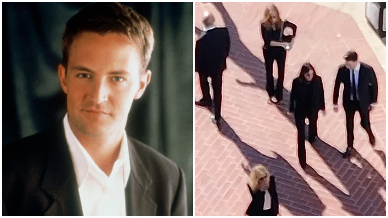 Las fotos del funeral de Matthew Perry: sus compañeros de 'Friends' le dieron el último adiós