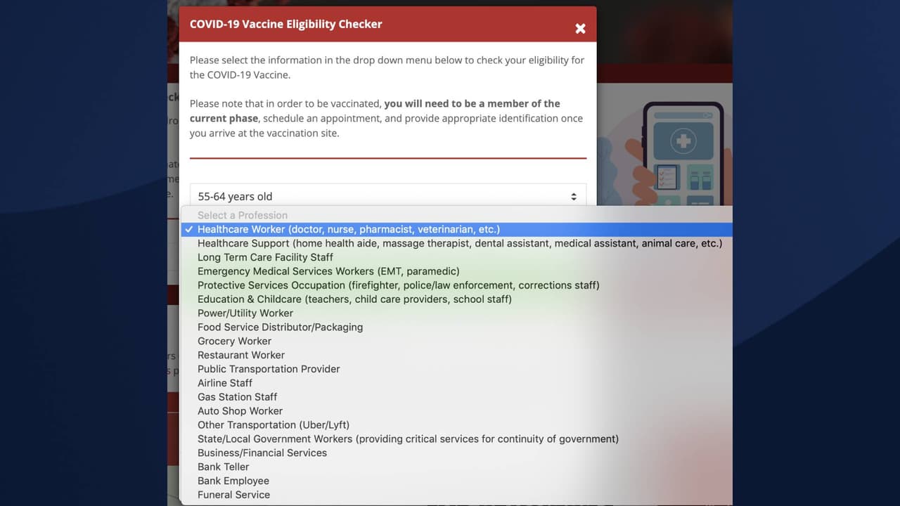 Lista de profesiones.