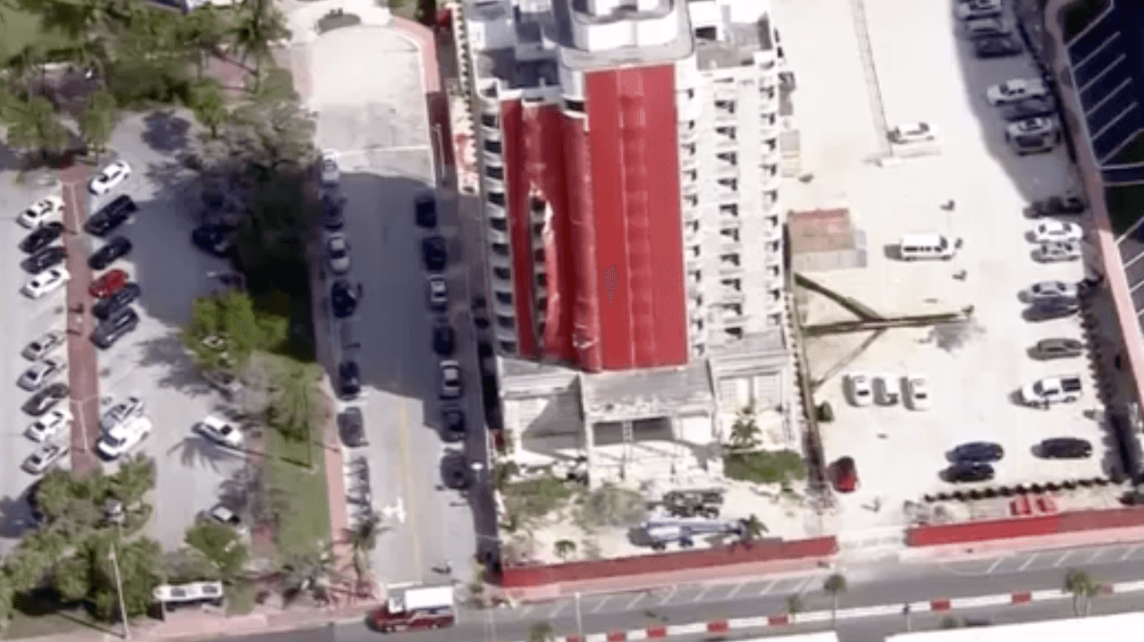 Muere trabajador de construcción tras caer de edificio en Miami Beach