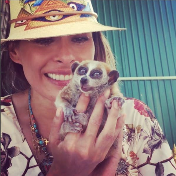 En Bangkok, Tailandia, Galilea Montijo se hizo amiga de varias exóticas criaturas.
