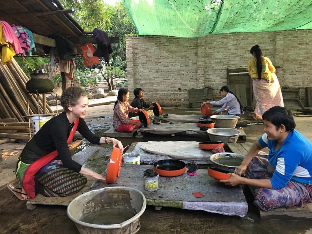 Y como parte de su experiencia de viaje ha realizado actividades manuales con la gente del lugar.