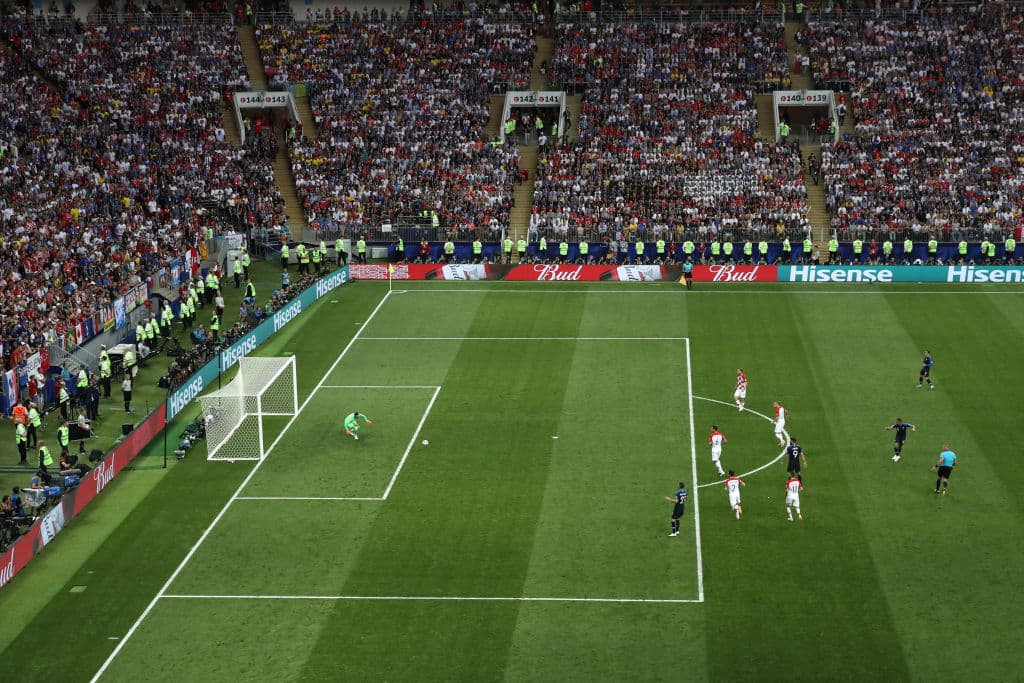 168.- Kylian Mbappe (Francia) anotó el cuarto gol de 'Les Bleus' en la final al Minuto 65'. Francia 4-1 Croacia.