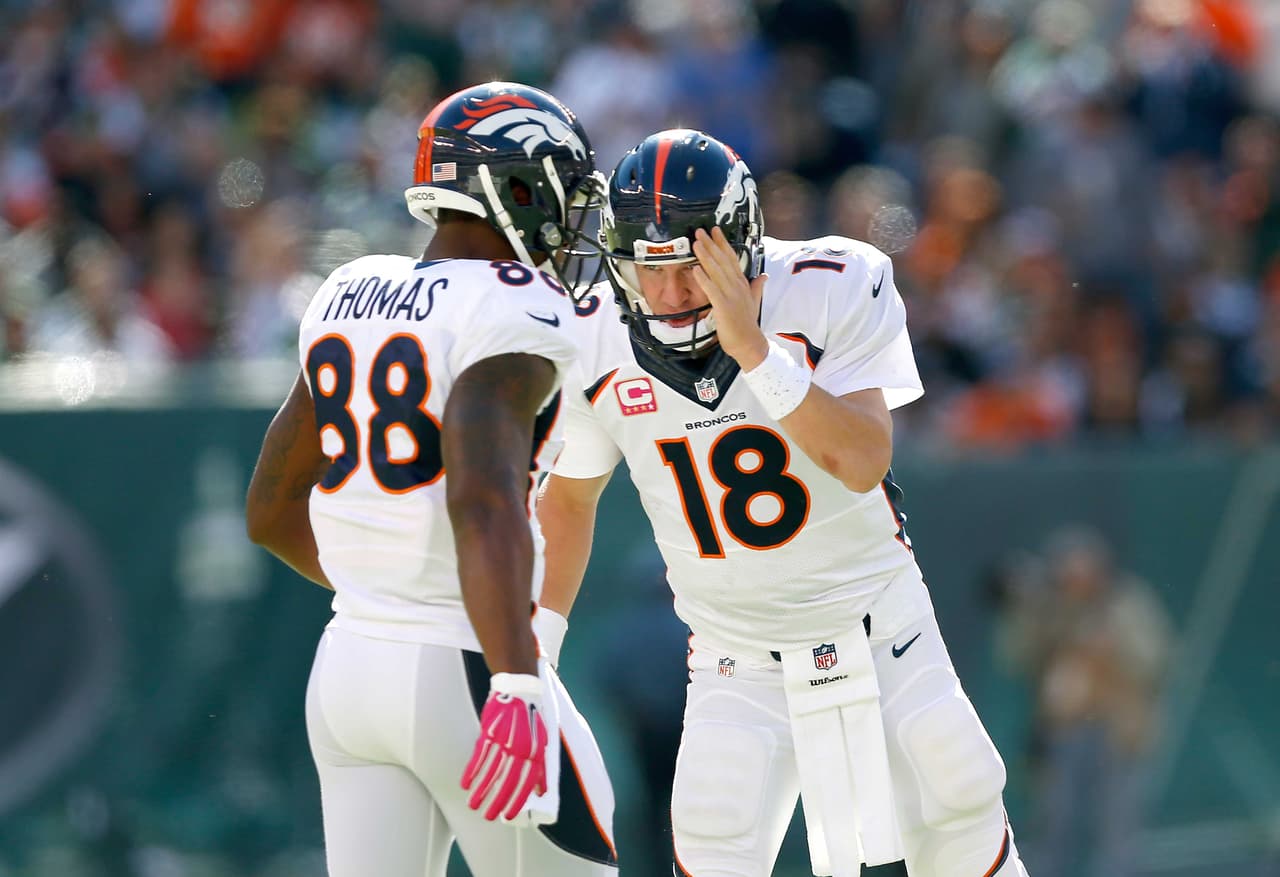 Demaryius Thomas: Peyton Manning tiene más energía en sus pases que el año pasado