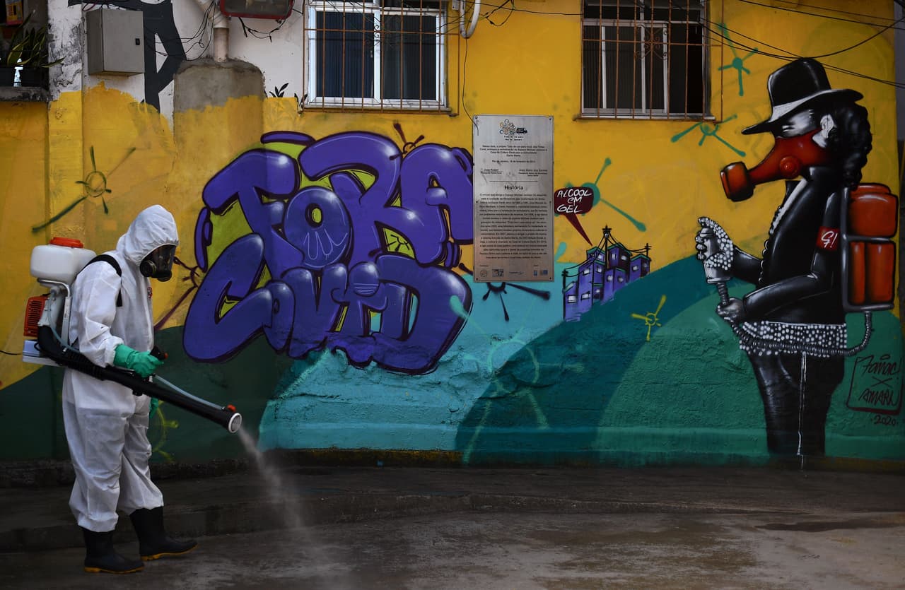 Favela Santa Marta, Rio de Janeiro, Brasil. 1ro de agosto del 2020.