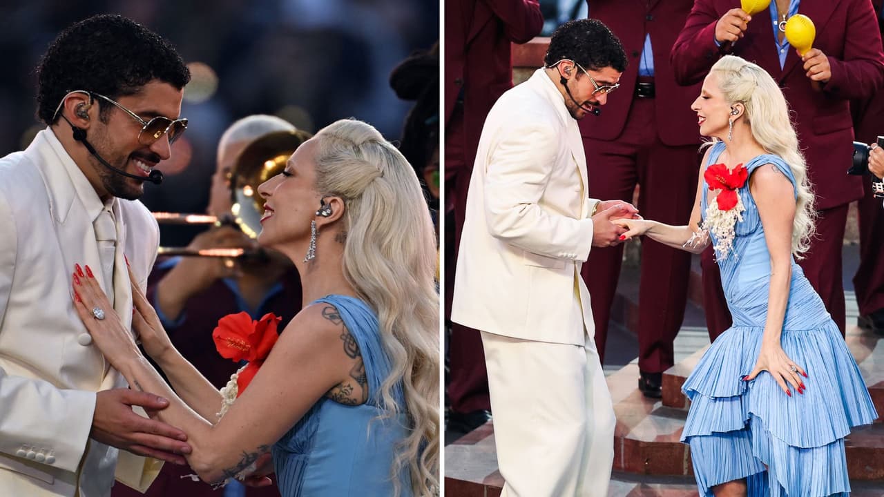 Lady Gaga resalta el “hermoso corazón” de Bad Bunny tras cantar en su medio tiempo del Super Bowl