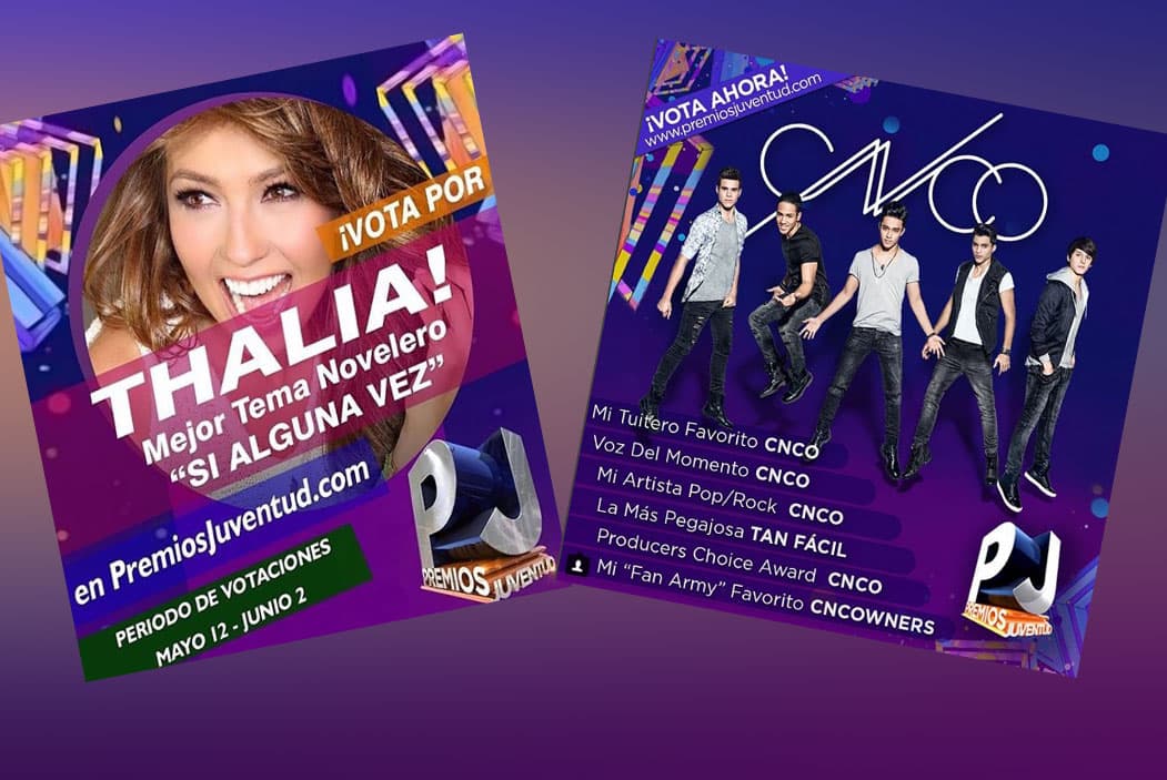 Los nominados a Premios Juentud reaccionaron con felicidad a sus nominaciones, y no dejarion de compartir en la red este momento con sus fans.