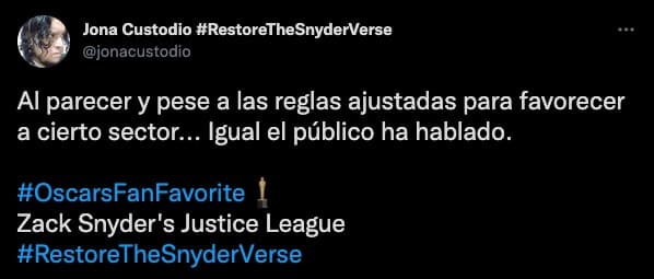 Fans de 'Spider-Man' y 'Justice League' dicuten en redes por un Oscar
