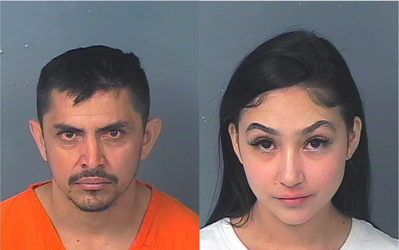 Dos personas fueron arrestadas por la Patrulla de Carreteras de Florida durante una parada de tráfico en la I-75 en el condado de Hernando. Se trata de Maurilio García-Torres, de 33 años, como Ivania Riestra-García, de 19, inmigrantes mexicanos