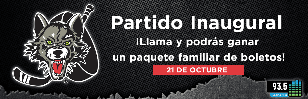 Gana boletos al partido inaugural de los Chicago Wolves