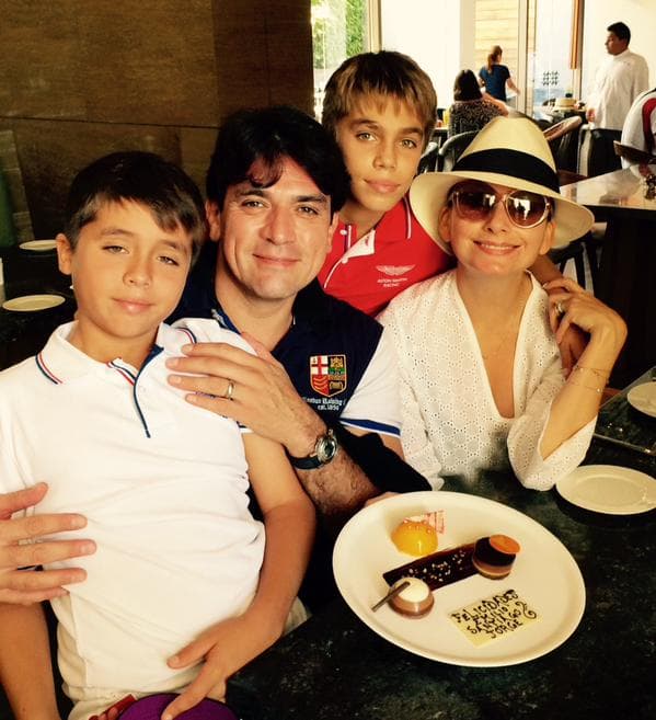 En el 2005 nacieron Jorge Emilio y Santiago, ellos fueron producto de su relación con su exesposa Fátima Boggio.