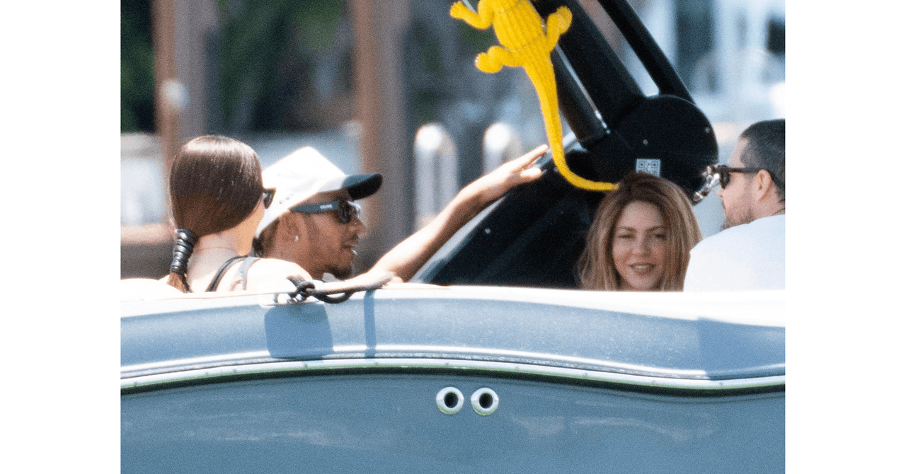 Shakira y Lewis Hamilton salieron juntos en un yate