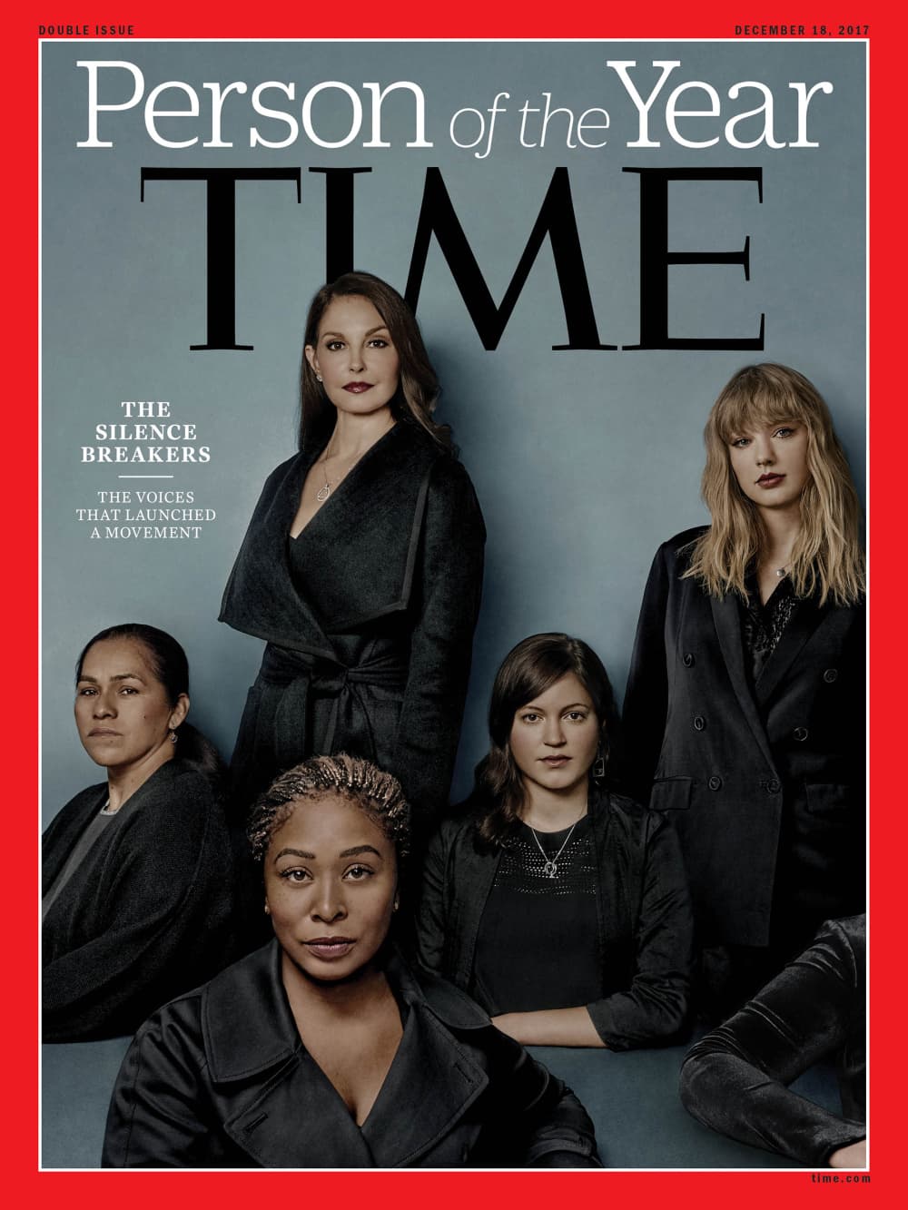 En 2017, la revista Time eligió como Persona del Año a "quienes han roto el silencio: las voces que impulsaron un movimiento". En referencia al movimiento MeToo contra el acoso sexual a la mujer.