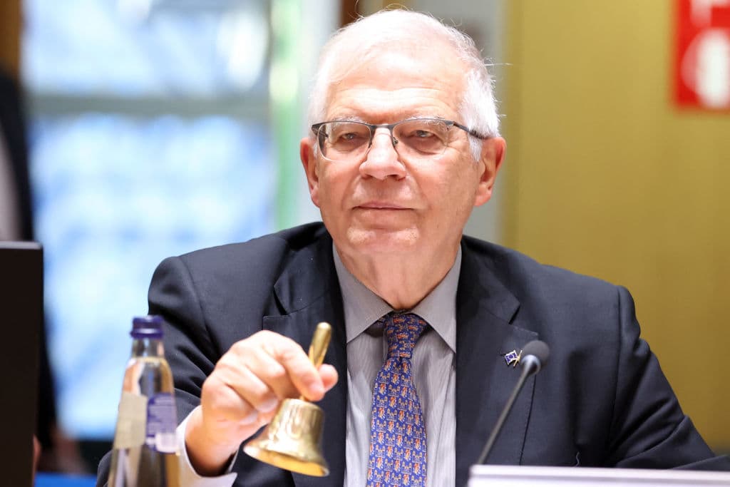 El representante de asuntos exteriores y política de seguridad del bloque, Josep Borrell, durante la reunión de este viernes en Bruselas.
