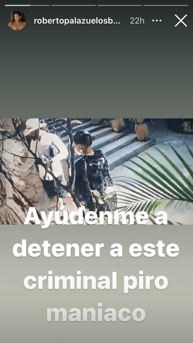 Las cámaras de seguridad del inmueble captaron a dos hombres. Uno de ellos sería un supuesto turista, quien aparentemente prende ramas y palmas de una palapa del hotel.
<br>