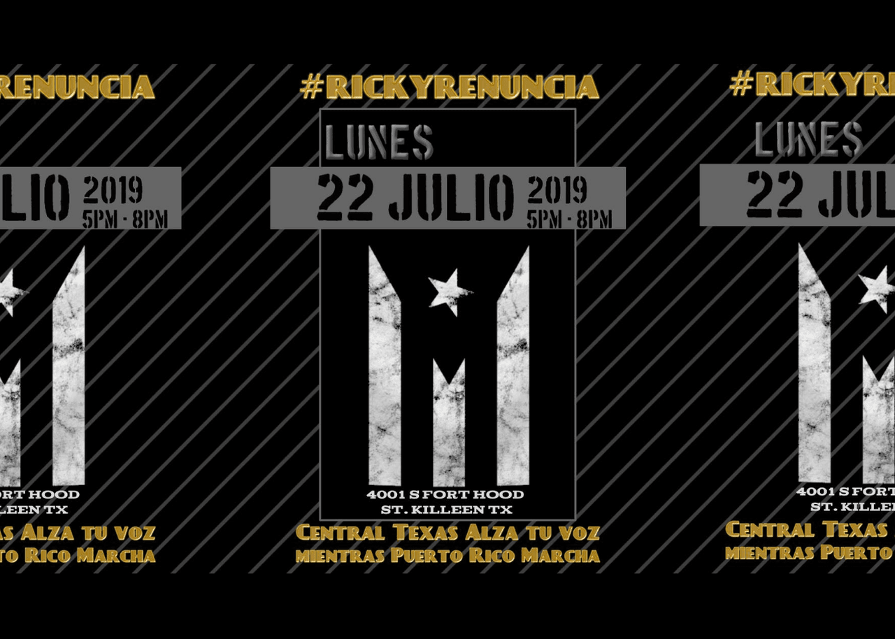 Boricuas convocan manifestación en Killeen para exigir renuncia del gobernador de Puerto Rico