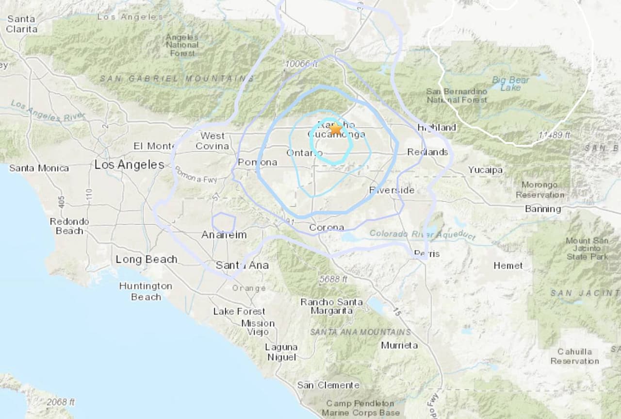 USGS reporta temblor en Fontana de magnitud 3.5