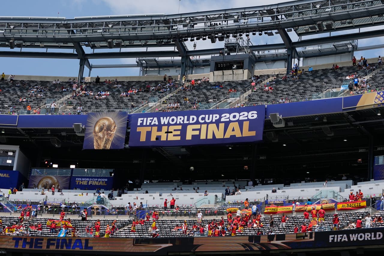 Una perespectiva de las tribunas del estadio.