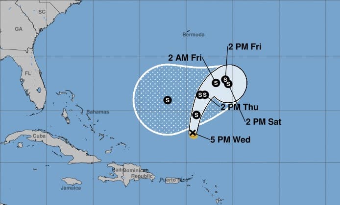 El giro en la trayectoria de la tormenta tropical Karen que podría amenazar a Florida