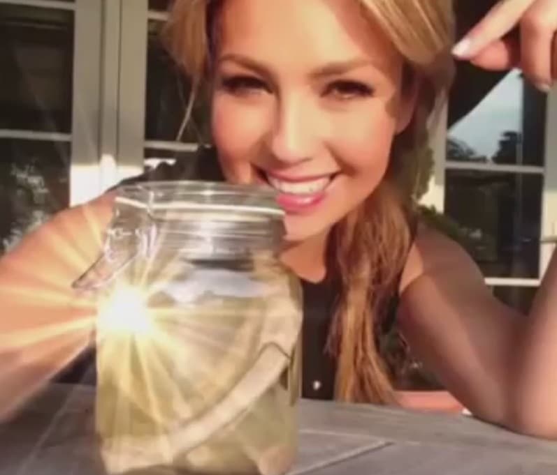 En agosto de 2014, Thalía decidió publicar esta fotografía en Instagram con el texto "Para todos mis amados fans de Filipinas, ¡aquí está la prueba! Mis famosas costillas las he guardado conmigo todos estos años", burlándose de este rumor.