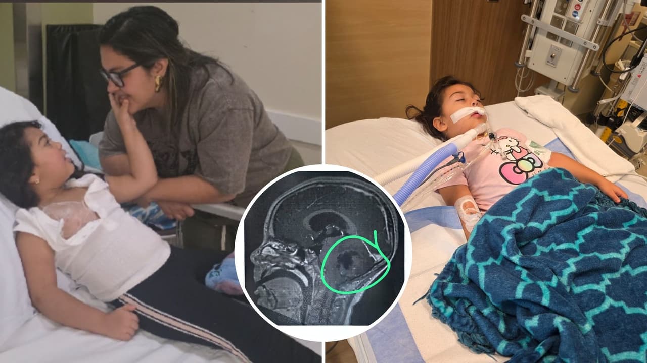 Piden ayuda para Ana Paula, niña de padres venezolanos diagnosticada con tumor cerebral
