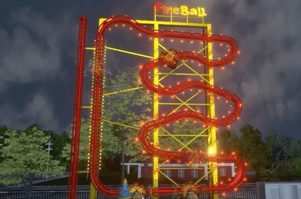 Fire Ball contará con tres 'góndolas' en las que los pasajeros se sientan en parejas, espalda con espalda. El viaje es único en el sentido de que los pasajeros son transportados
<b>en una pista vertical para experimentar una "sensación de caída libre"</b> de pura adrenalina por 90 segundos.