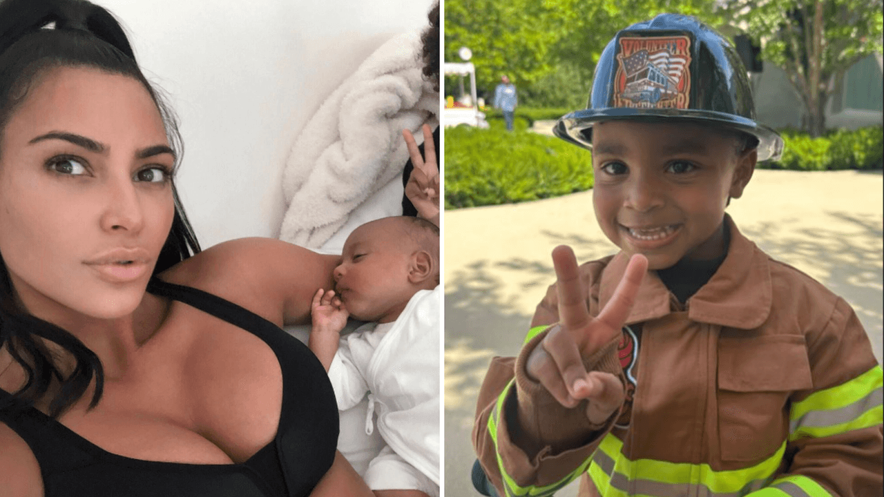 Kim Kardashian convirtió su casa en una estación de bomberos por los 4 años de Psalm: fotos