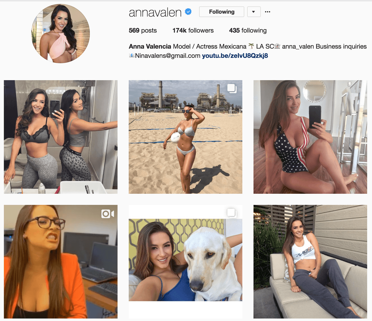 #21 - Anna Valencia, 174,000 seguidores.