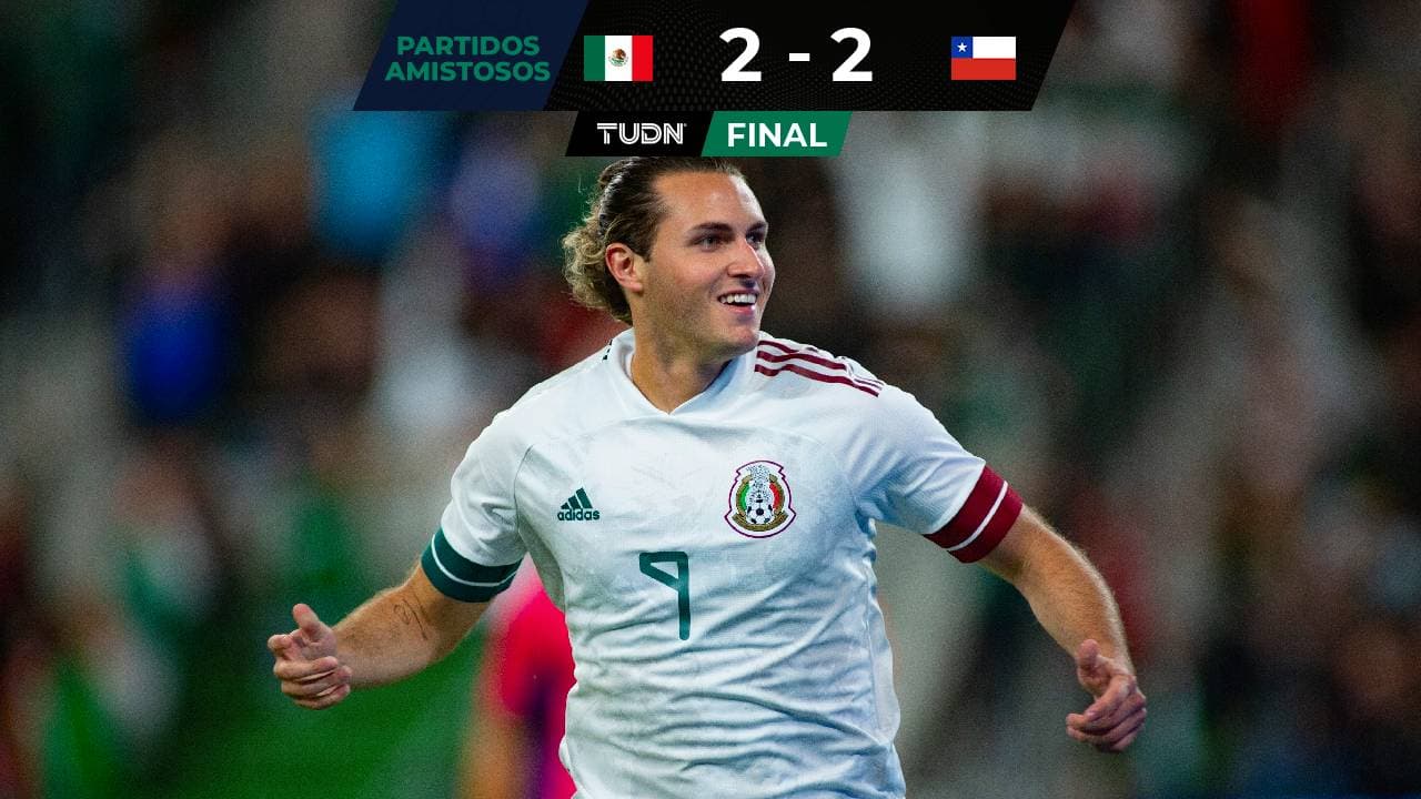 Con gol de Santiago Giménez y Jordan Silva el Tri empató con Chile.