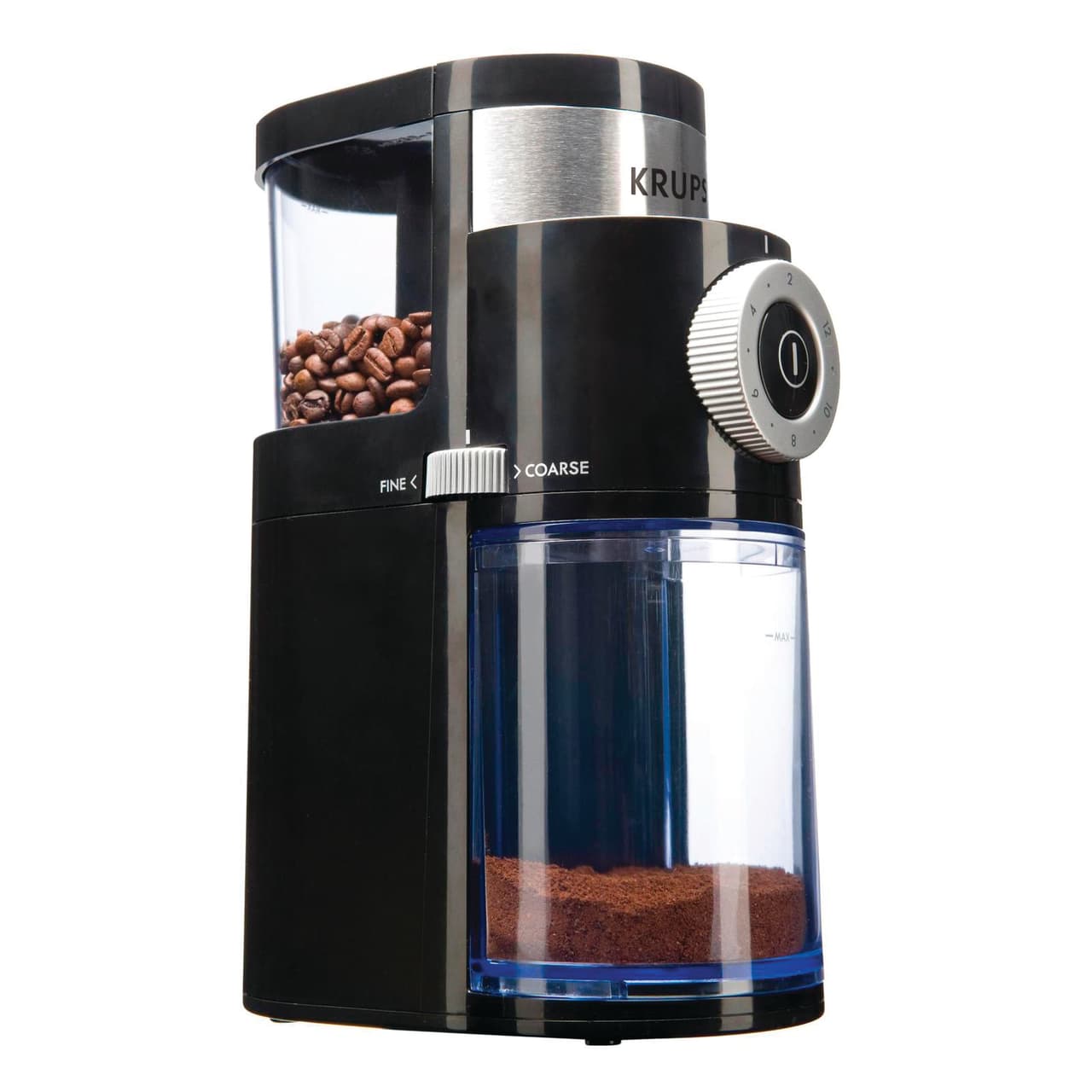 Este molino de café Krups GX5 no sólo te ofrece precisión en cuanto a la cantidad de café que mueles cada mañana, sino una variedad de texturas y molidos distintos según tu preferencia para diferentes tipos de cafeteras. Lo encuentras en Bed Bath & Beyond, y vale $49.99 USD.